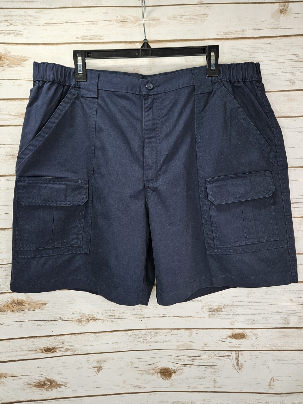 Savane Navy Cargo Shorts Size W40